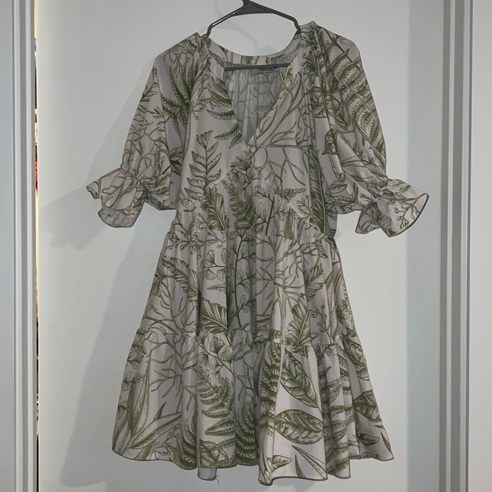 Puff Sleeve Mini Dress